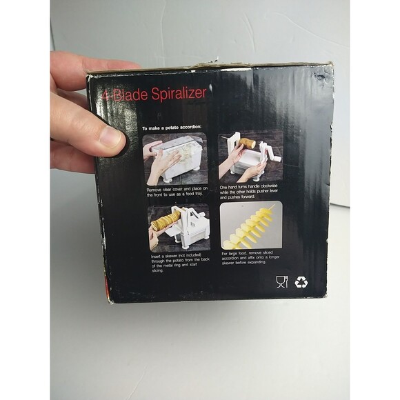 Paderno 4 Blade Spiralizer - Complete Set -compact Rod Left Or Right New in Box - Picture 2 of 12